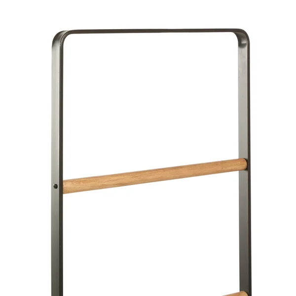 Black Iron Industrial Shelving Unit 61 x 18 x 16 - 18 x 16 x 61, 61.38" x 18.38" x 16.25"