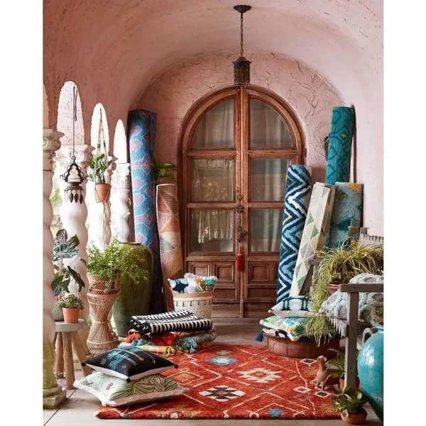 Loloi Gemology GQ-02 7&9x22 x 9&9x22 Spice - Teal Rug