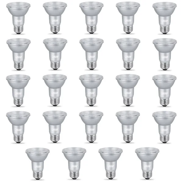 Feit Electric 50W Equivalent PAR20 Dimmable Security or Track Lighting Energy Star 90+ CRI Flood LED Light Bulb - Daylight (24-Pa
