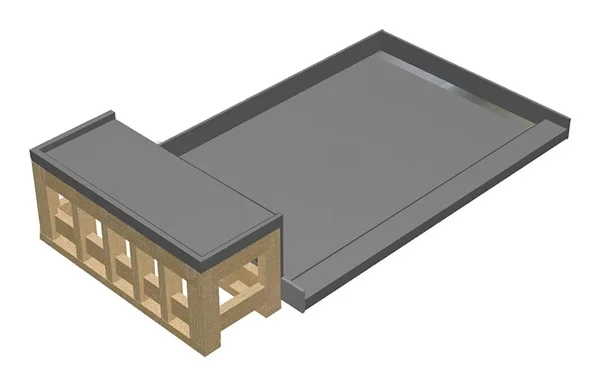 Tile Redi WF3636R-RB36-KIT Base&N Bench 36x22 x 48x22 Rectangular Shower Base with Single Threshold and Right Drain Tileable Til