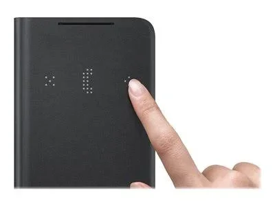 Samsung - LED Wallet Cover for Galaxy S21 - Black