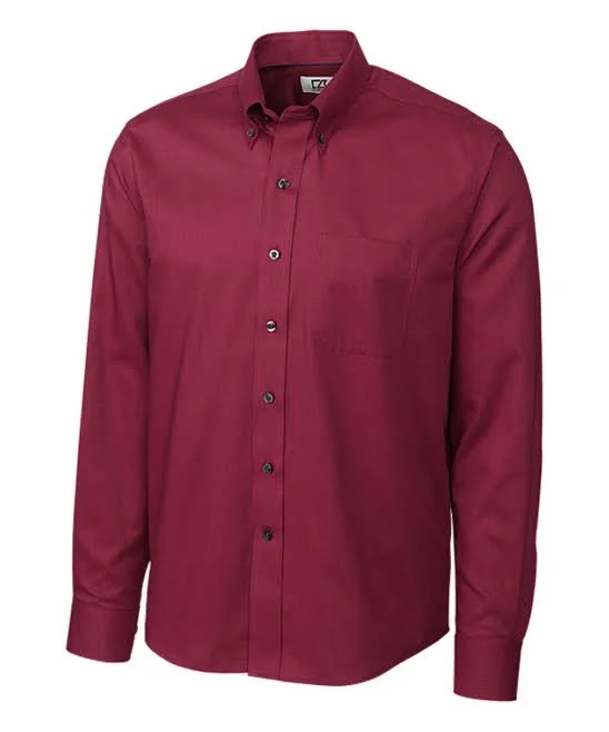 Cutter & Buck Men's Big and Tall Long Sleeve Epic Easy Care Nailshead, Chutney - M, Size: Medium