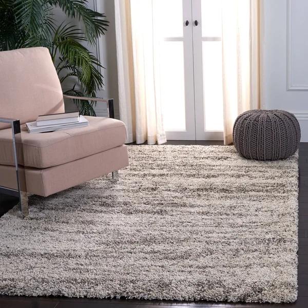 Safavieh SGH206A-9 9 x 12 ft. Hudson Shag Rectangle Area Rug Ivory & Grey