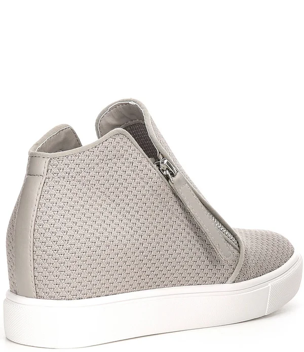 Steve Madden Women's Click Wedge Sneaker Taupe 8