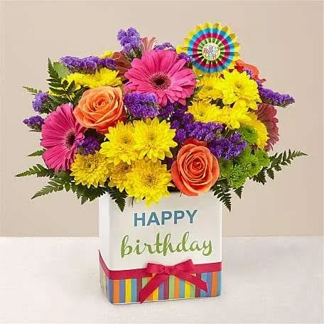FTD Flower Delivery - Birthday Brights Bouquet, Best, Send Flowers at FTD.com