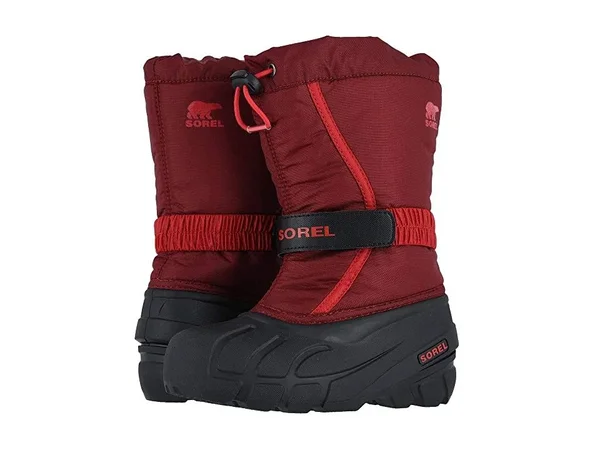 Sorel Youth Flurry Boot - 2 - Red Jasper - Mountain Red