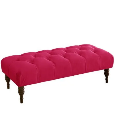 Willa Arlo Interiors Alleyne Tufted Bench, Gray