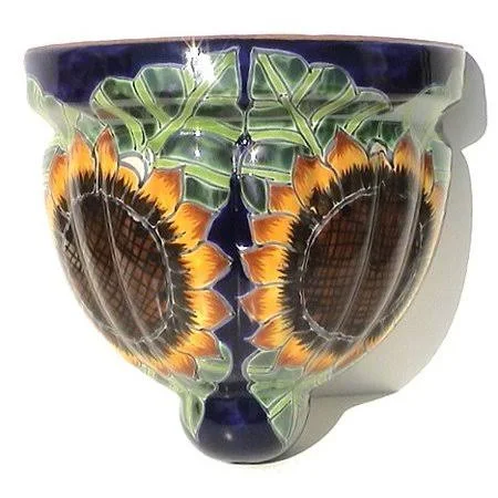 Sunflower Talavera Planter