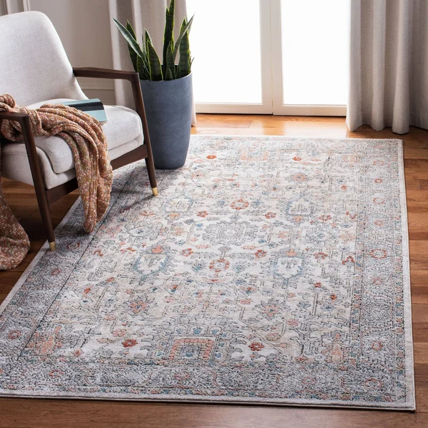 Safavieh Oregon Rug Collection ORE877M - Light Blue, Ivory - 8& x 10&