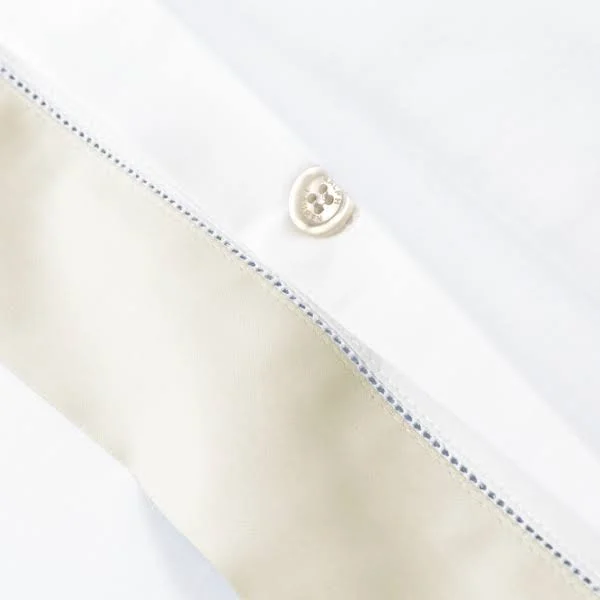 Ralph Lauren Home Organic Sateen Border King Duvet - Cream, King, Comforters & Duvets Duvet Covers King Duvet Cover Sets