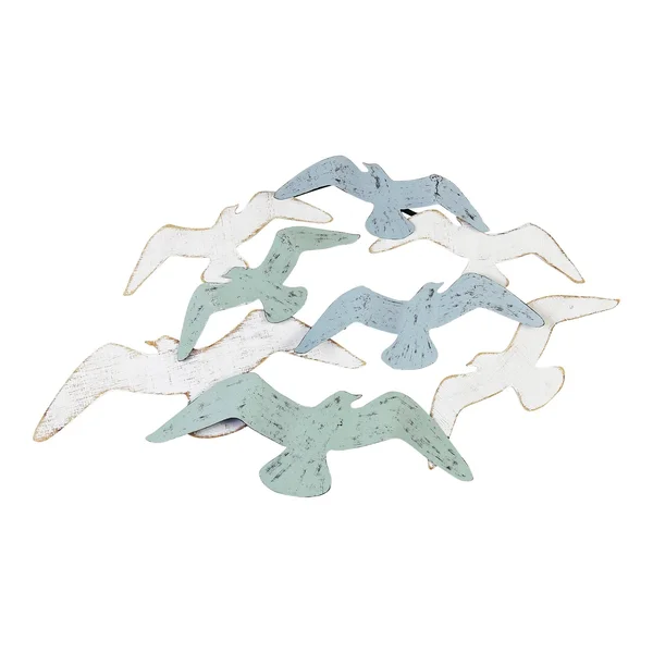 Stratton Home Decor Soaring Birds Metal Wall Decor