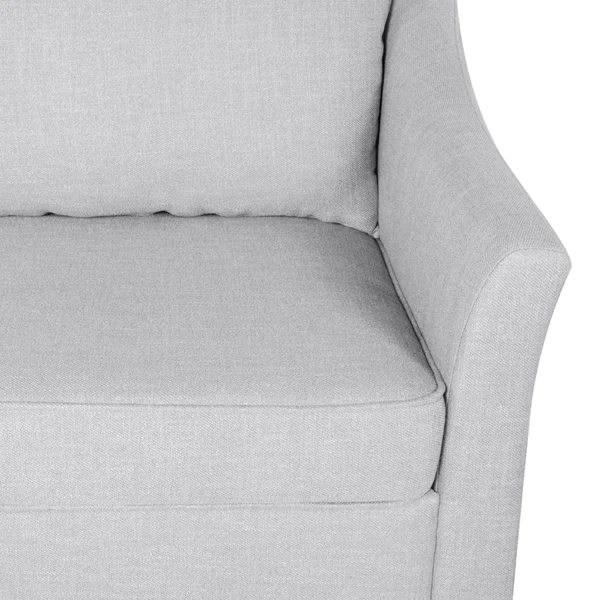 Almeda Contemporary Fabric 3 Seater Sofa by Christopher Knight Home (Beige + Dark Brown)