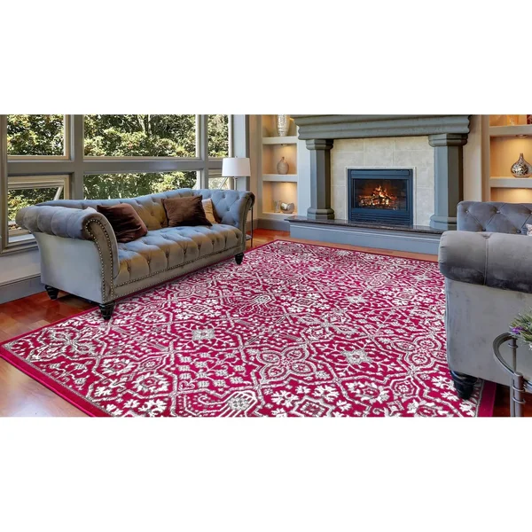 Concord Global Jefferson Athens Area Rug - Red, 5x7 ft
