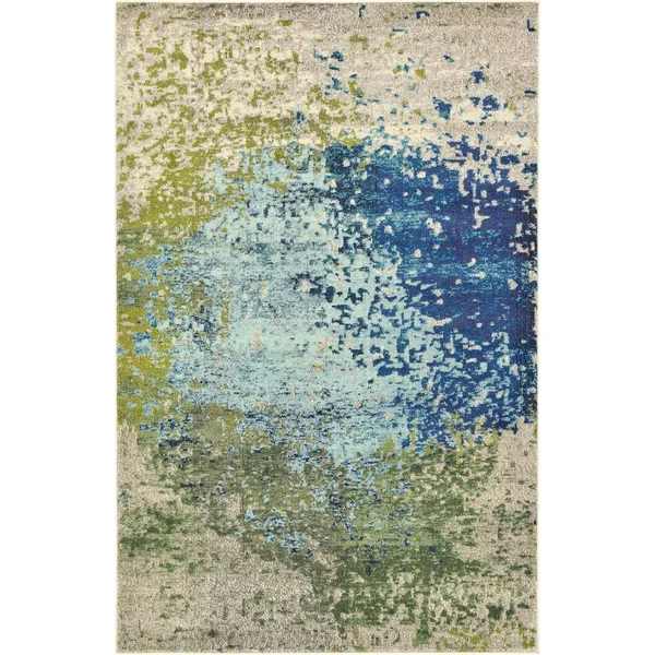 Unique Loom Vella Estrella Rug - Blue (8& 0 x 8& 0)