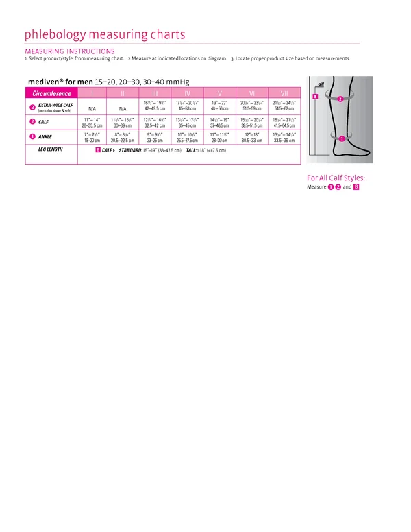 Mediven for Men Select 20-30 mmHg Knee High - Extra Wide Calf