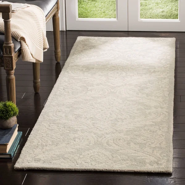 Safavieh Micro-Loop 513 Area Rug - Silver, 9& x 12& Rectangle