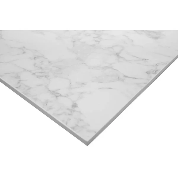 THINSCAPE 73 in. W x 22 in. Vanity Top in Volakas Marble with Single White Sink and 4 in. Faucet Spread