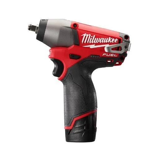 Milwaukee 2454-22 M12 Fuel 3/8 Impact Wrench Kit w/2 Bat