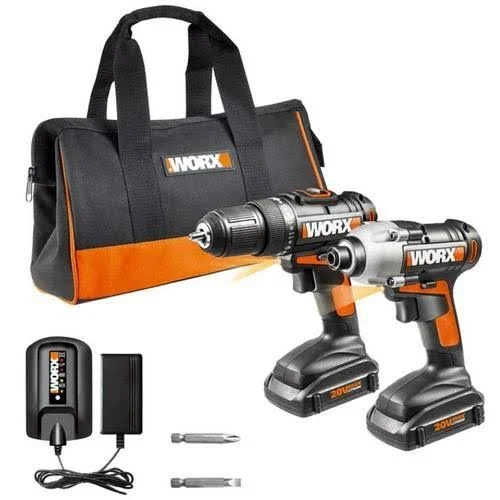Worx WX916L 20V 2 Piece Combo Kit with Drill and Impact Driver