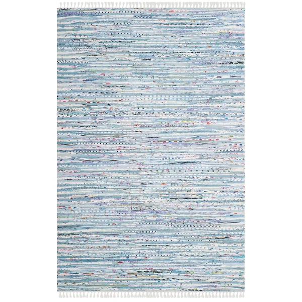 Safavieh Rag Rug Turquoise/Multi 4 ft. x 6 ft. Area Rug
