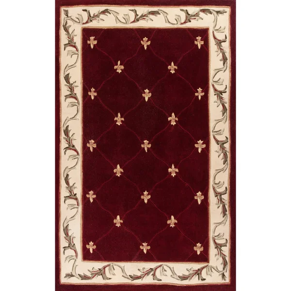 Kas Ruby Fleur-de-lis Rug 5&x8& Rug