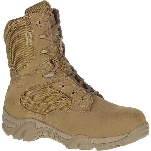 Bates Men's GX-8 Waterproof Composite Toe Side Zip Work Boot - 10 Coyote