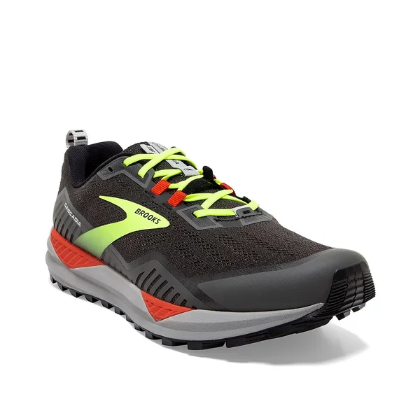 Brooks Men's Cascadia 15 Trail-Running Shoes Black 8 Wide
