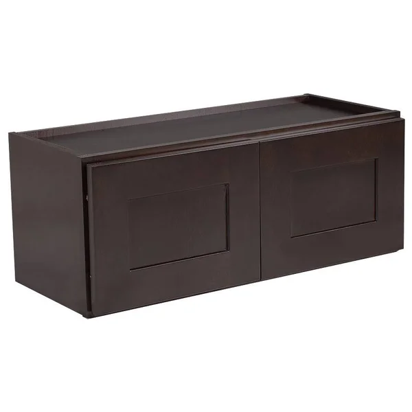 Design House 613927 Brookings 33 inch Fully Assembled Kitchen Corner Wall Cabinet, Espresso Shaker, Brown