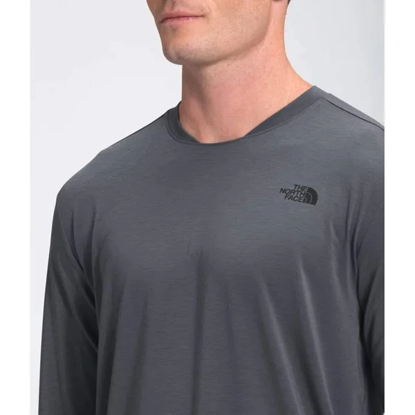 The North Face Men's Wander Long Sleeve Shirt Monterey Blue Heather, S