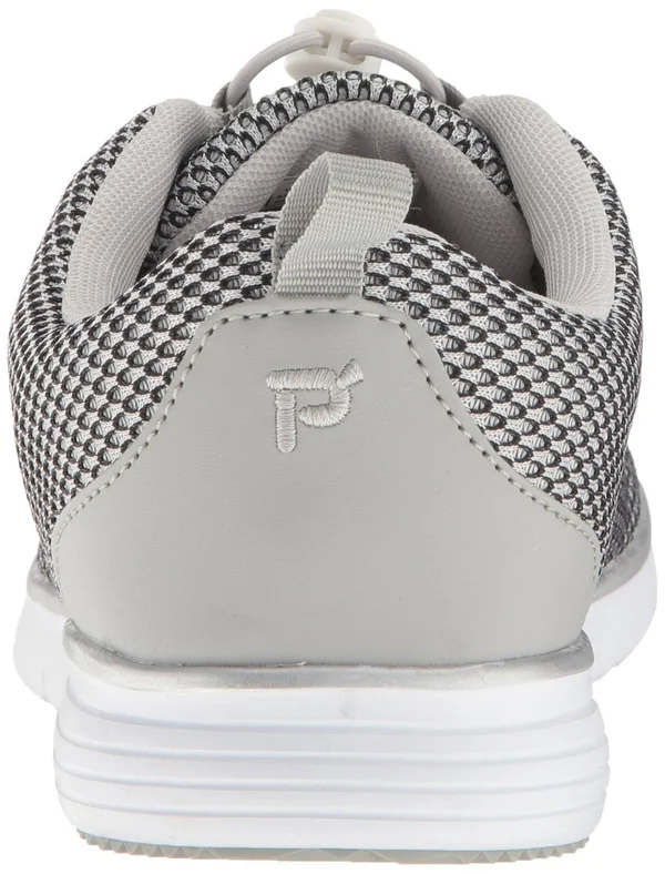 Propet Women's TravelFit Prestige Silver/Black 12 M