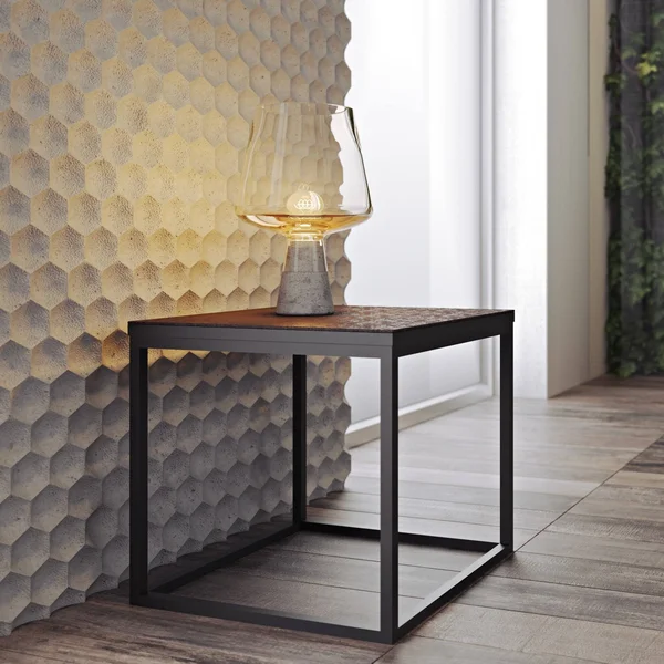Temahome Sigma Side Table - Oxide Ceramic, Black