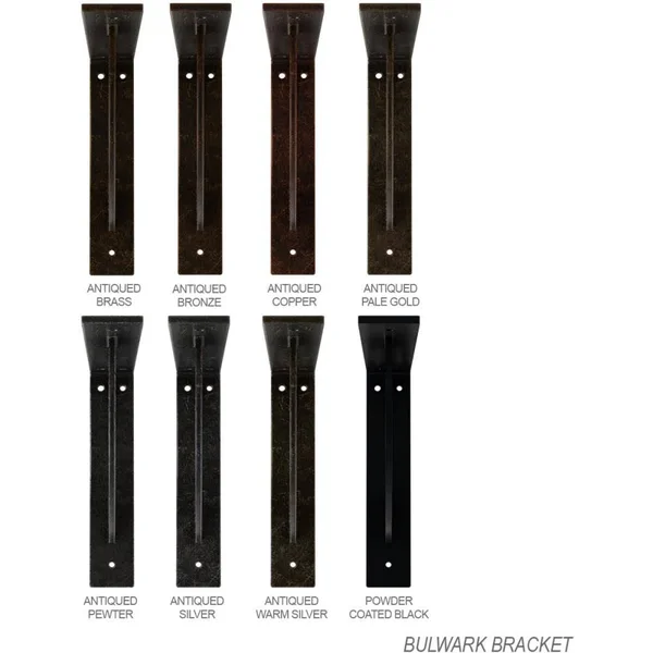 Ekena Millwork 2x22W x 10x22D x 10x22H Bulwark Steel BRACKET - Hammered Gold