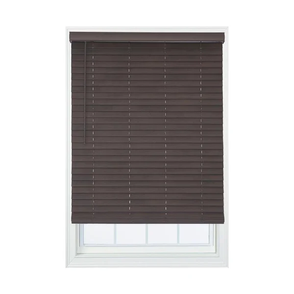 2in. Cordless Distressed Faux Wood Blinds Distressed Brown