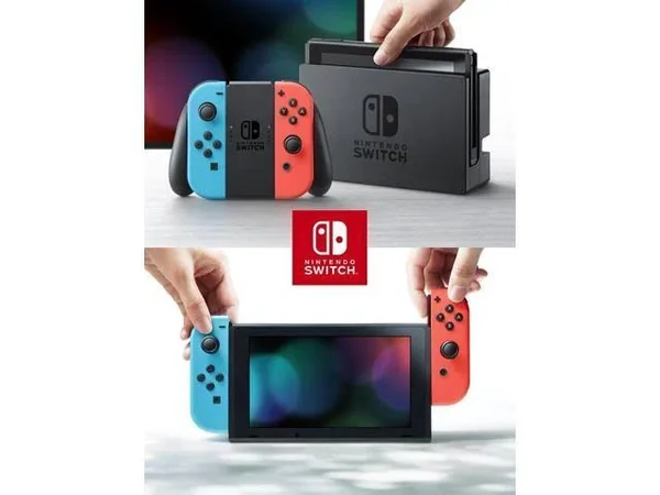 2019 New Nintendo Switch Red/Blue Joy-Con Improved Battery Life Console Bundle with Mario Kart 8 Deluxe NS Game Disc - 2019 Best