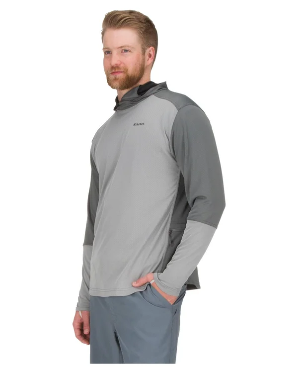 Simms Solarflex Plus Hoody - Men's Pacific, M