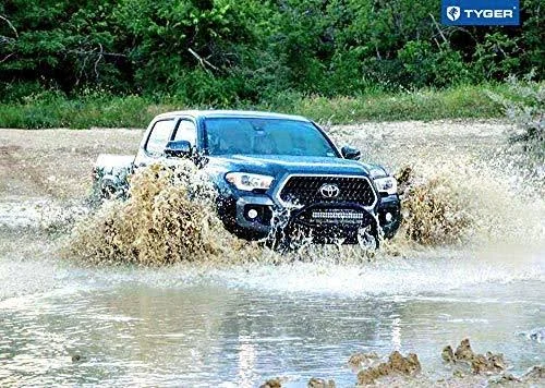 Tyger Auto TG-GD6T60028 Front Bumper Guard Fits 2005-2019 Toyota Tacoma, Textured Black, Light Mount, Bull Bar