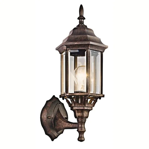 Kichler 49255TZ Chesapeake Outdoor Wall 1-Light, Tannery Bronze