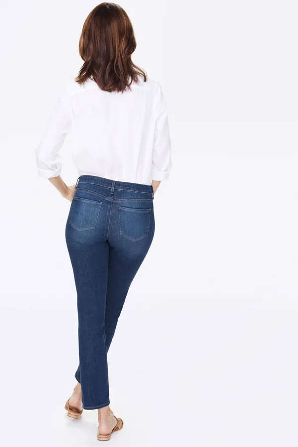 Nydj Women's Sheri Slim Jeans in Petite in Cooper - Size: 8p