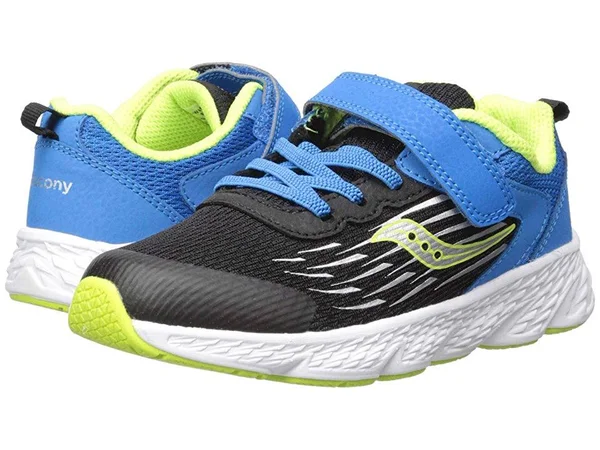 Saucony Wind A/C Sneaker Black/Blue, Size 1W