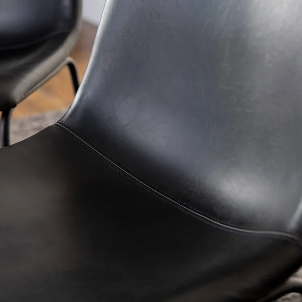 Carbon Loft Prusiner Faux Leather Dining Chair (Set of 2) Black