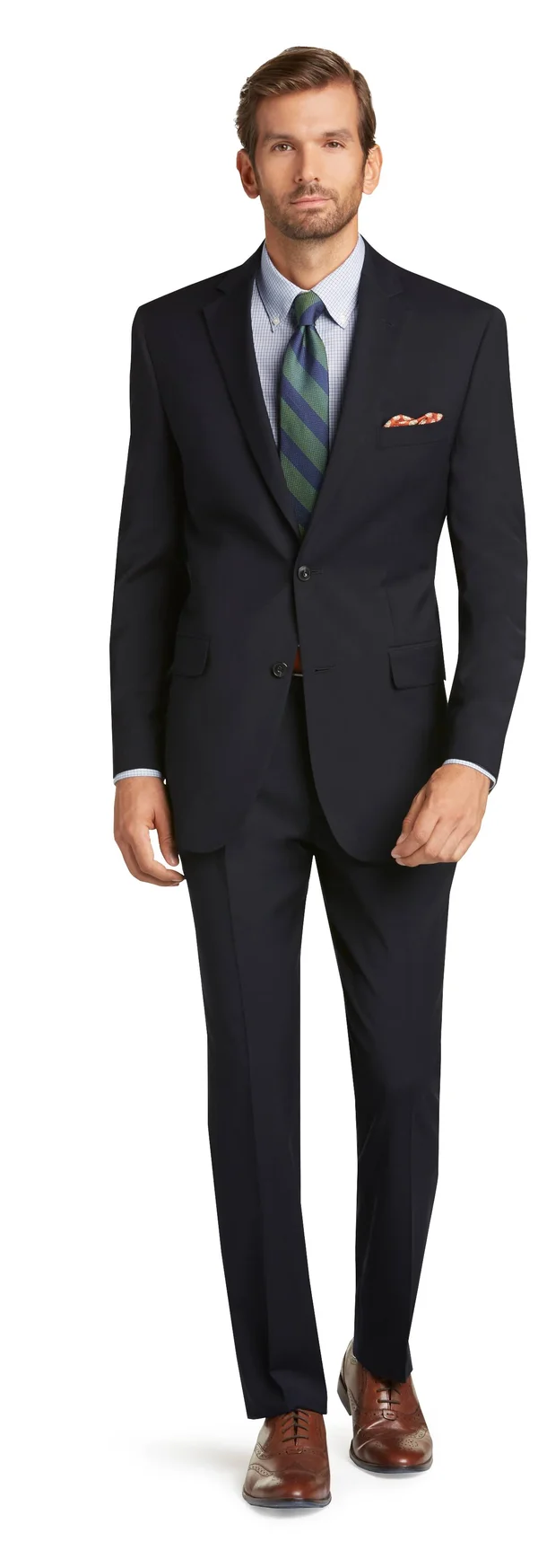 Jos. A. Bank Men's 1905 Collection Tailored Fit Textured Suit SEPARATE Jacket, Navy, 39 Long