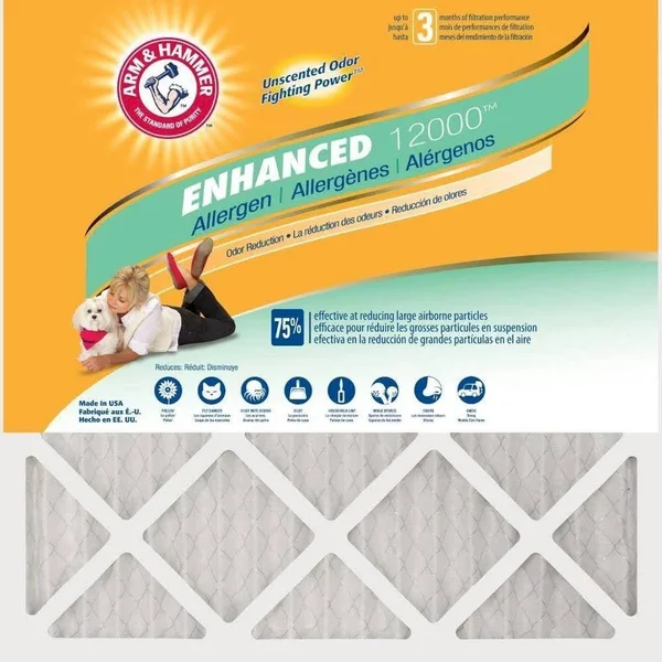 12 in. x 20 in. x 1 in. Odor Allergen and Pet Dander Control Air Filter (12-Pack) AF-AH1220.12