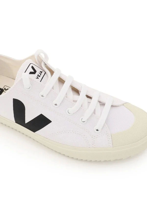Veja Nova Canvas Sneakers 45 White, Black Cotton
