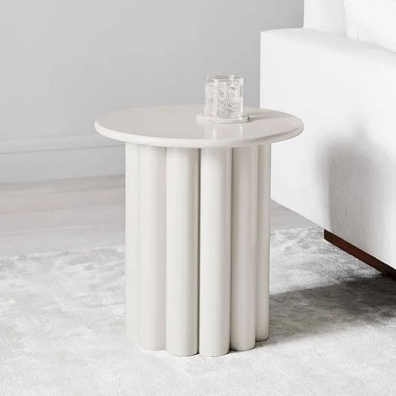 West Elm Hera Side Table, Semi-Circle