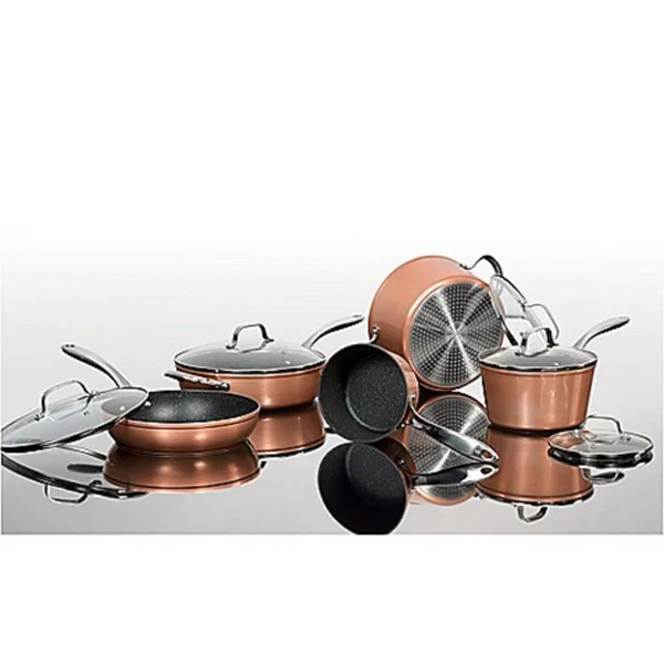 The Rock by Starfrit 10 Piece Copper Cookware Set