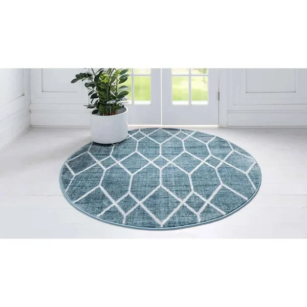 Unique Loom Matrix Trellis Deco Rug - Size: 7& 0 x 10& 0, Gray