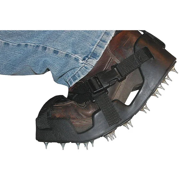 Tough Guy Men's, Black Flexible Bed Spiked Shoes, XL, 12 to 13-1/2
