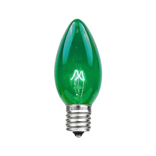 C9 Green Christmas String Light Set - Outdoor Christmas Light String - Hanging Christmas Lights - Roofline Light String - Outdoo