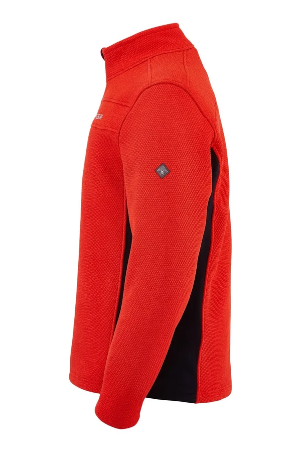 Spyder Men's Encore Half Zip Fleece Jacket - XXL - Abyss - Volcano