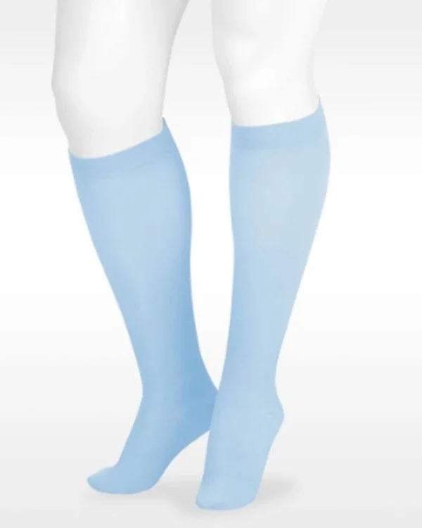 Juzo Soft 15-20 mmHg Open Toe Knee High - V, Regular, Pink